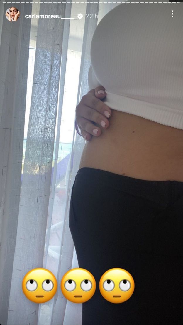 Carla Moreau enceinte de son deuxième enfant : cette photo qui fait parler
