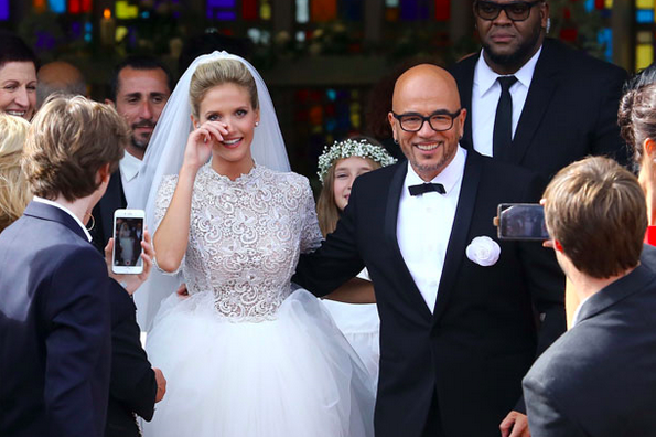  Pascal Obispo et Julie Hantson le jour de leur mariage @DR