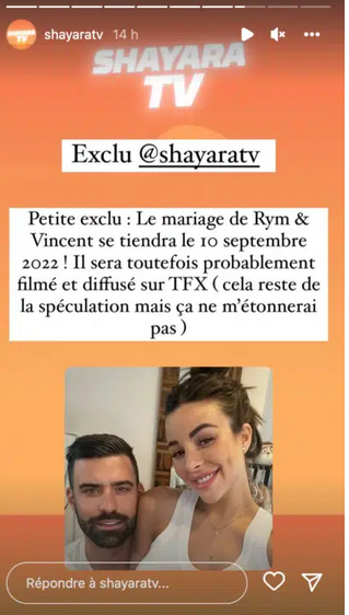  Rym Renom et Vincent Queijo bientôt mariés @Instagram
