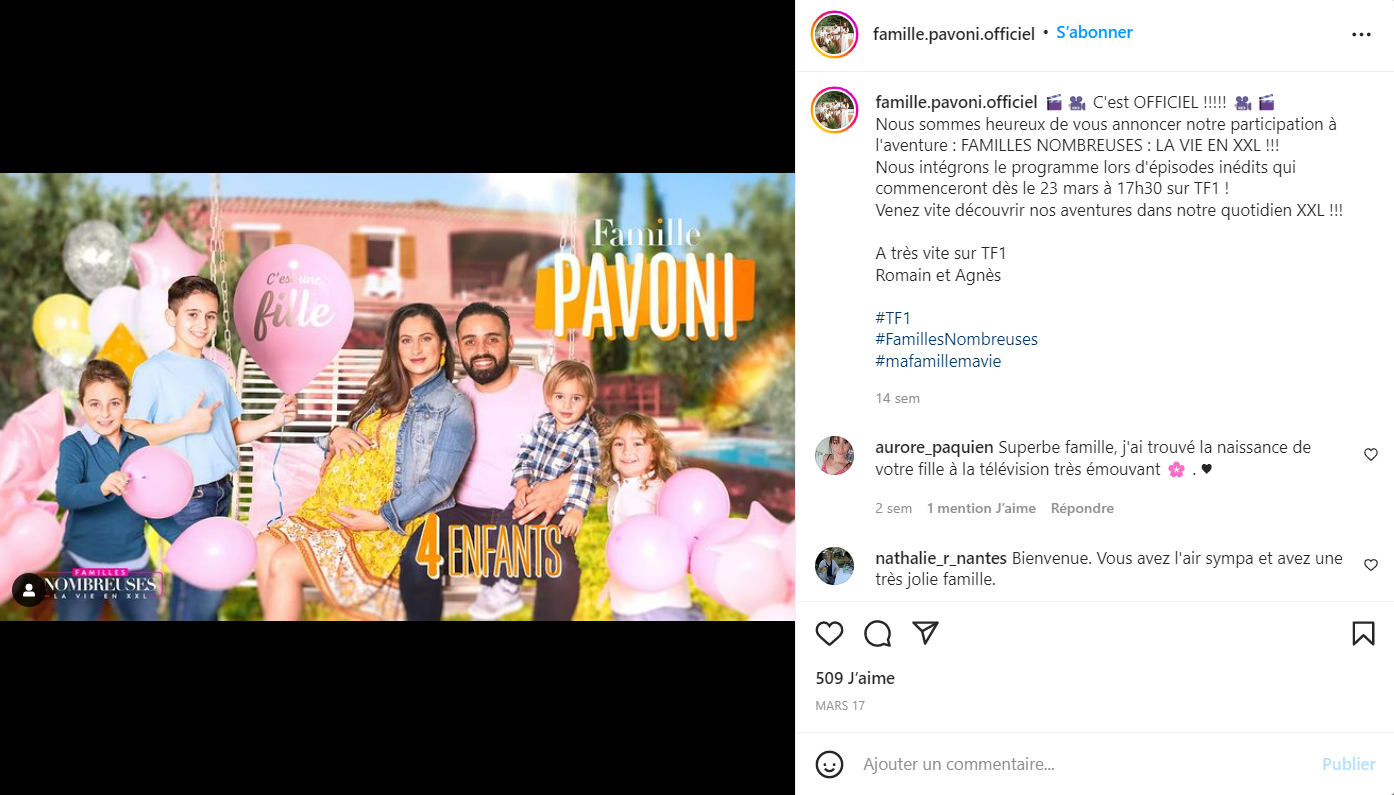  Famille Pavoni @Instagram