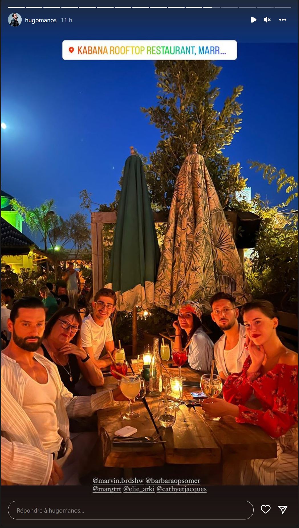  Hugo Manos profite de vacances à Marrakech avec Barbara Opsomer @Instagram
