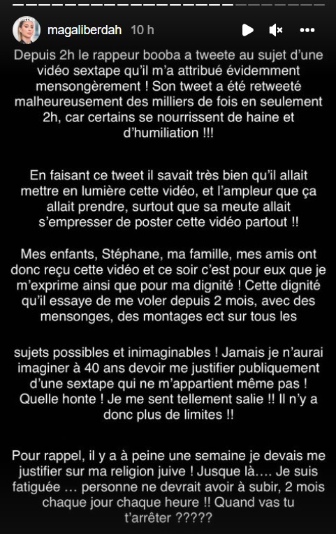 Magali Berdah en colère contre Booba : "Quelle honte ! Je me sens tellement salie"