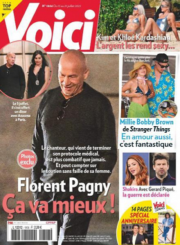 Florent Pagny en couverture de juillet août