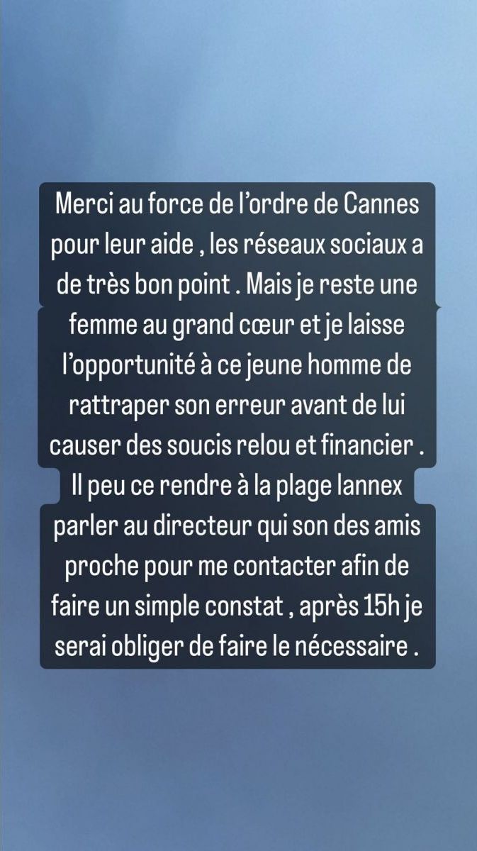 Jazz Correia victime d’un accident de voiture à Cannes, le chauffard prend la fuite !