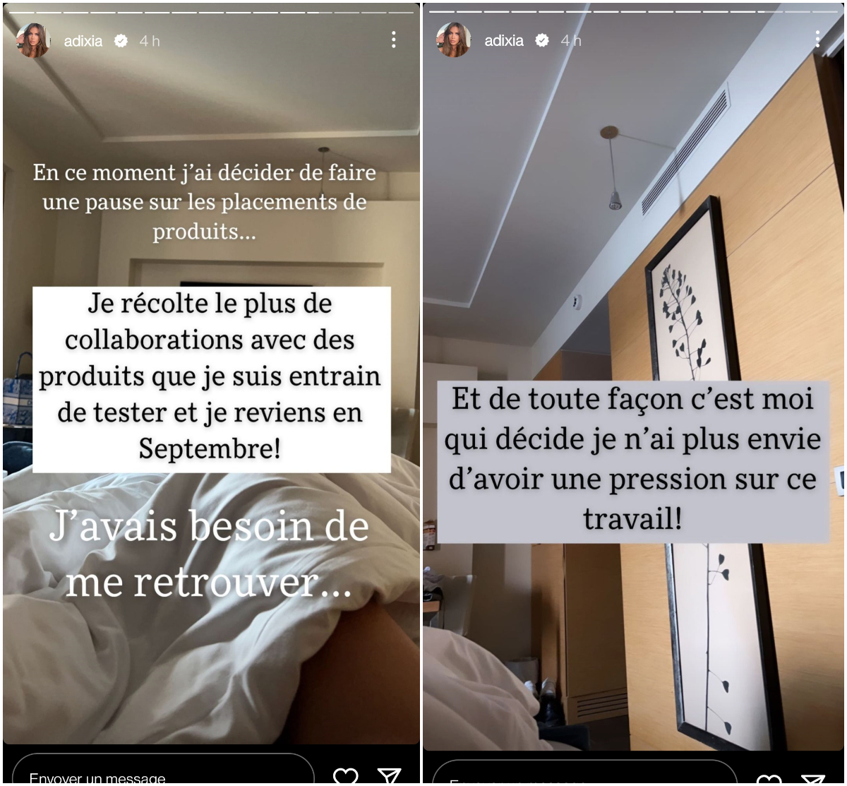 Adixia fait une pause des placements de produits : "Je n'ai plus envie d'avoir de pression"