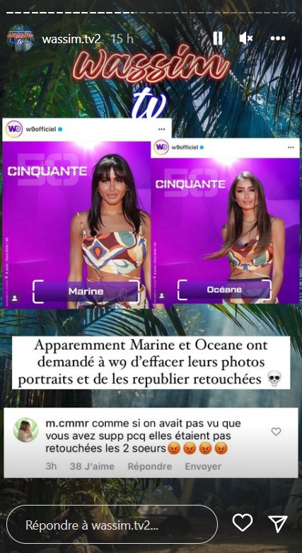 Marine et Océane El Himer : W9 dévoile des photos non retouchées...  Liam Di Benetto les tacle !