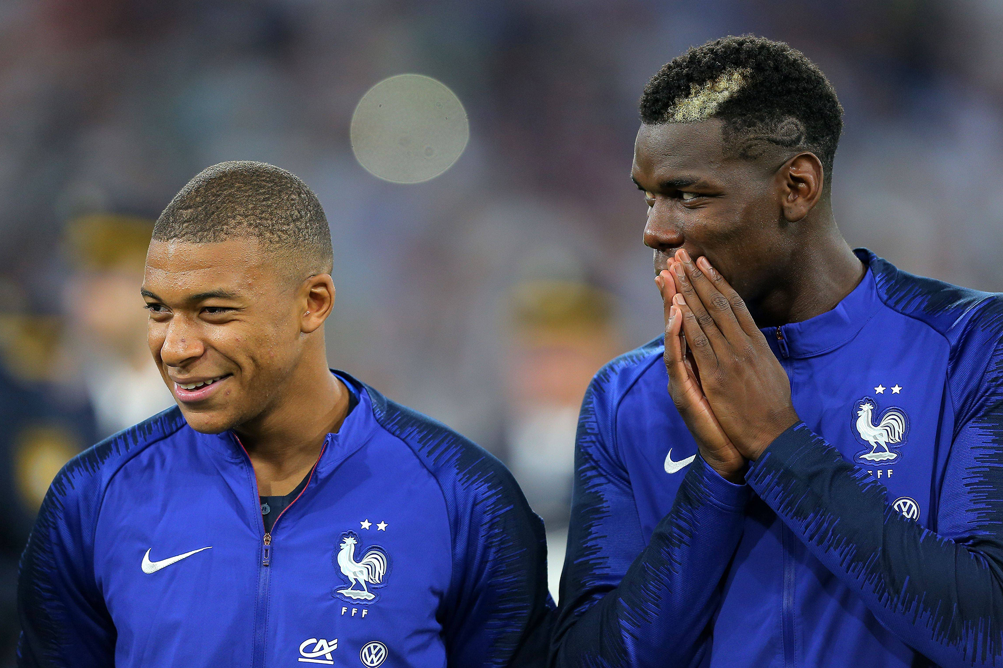  Paul Pogba et Kylian Mbappé @Michael Zemanek/BPI/REX/Shutterstock