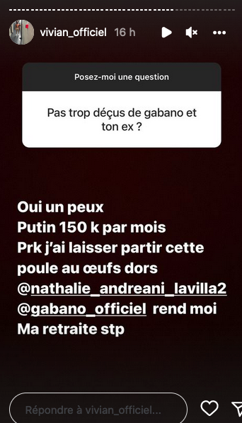 "Poule aux oeufs d'or" : ce que pense vraiment Vivian Grimigni du métier de son ex Nathalie