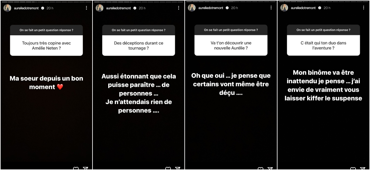 Aurélie Dotremont toujours en couple ? Elle fait des révélations