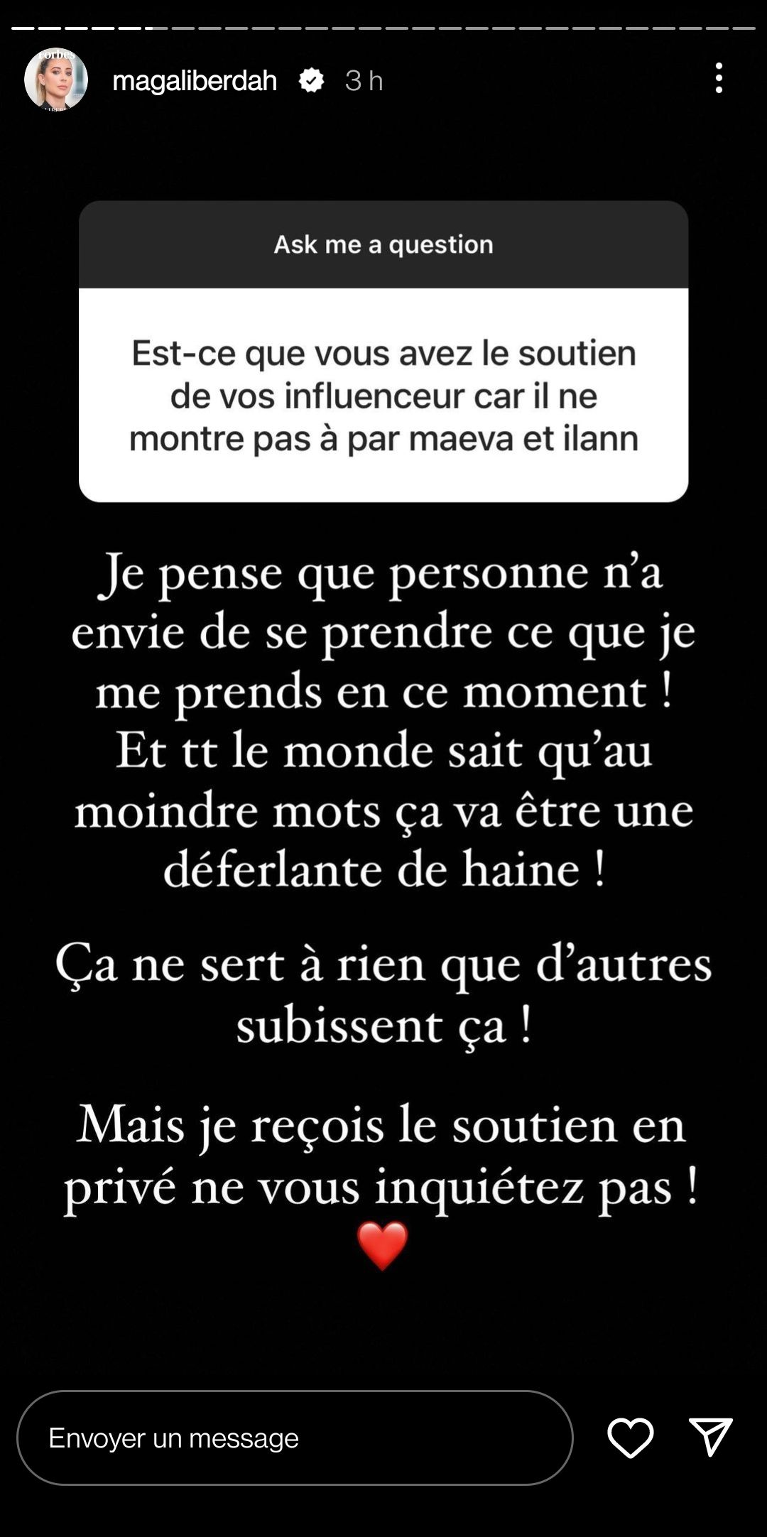 Magali Berdah soutenue par les influenceurs face à Booba ? Elle répond