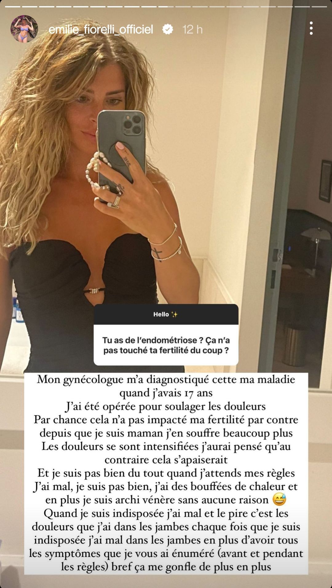 Emilie Fiorelli touchée par l'endométriose : "Depuis que je suis maman, j'en souffre beaucoup plus"