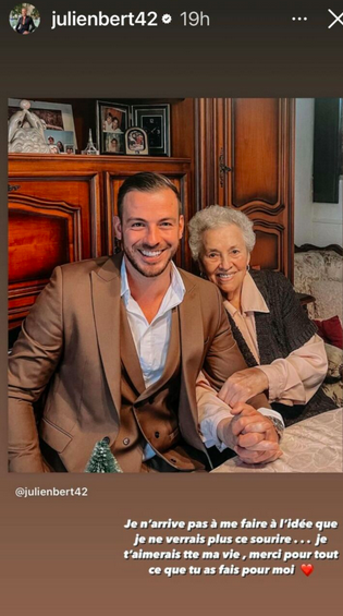  Julien Bert et Juliette, sa grand-mère @Instagram