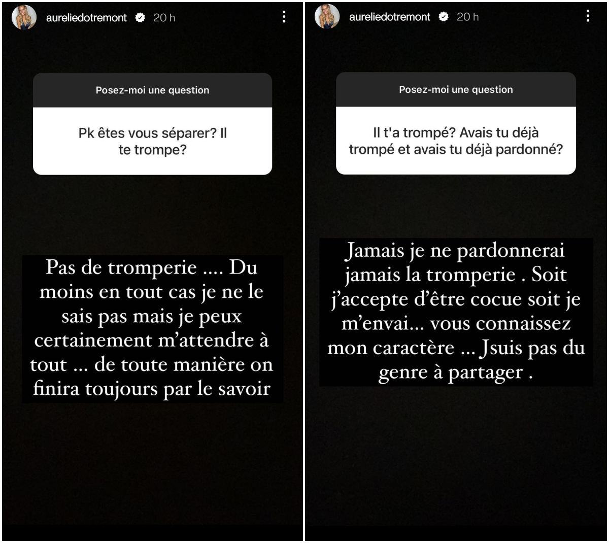  Aurélie Dotremont parle de sa relation avec son ex Julien Bert @Instagram