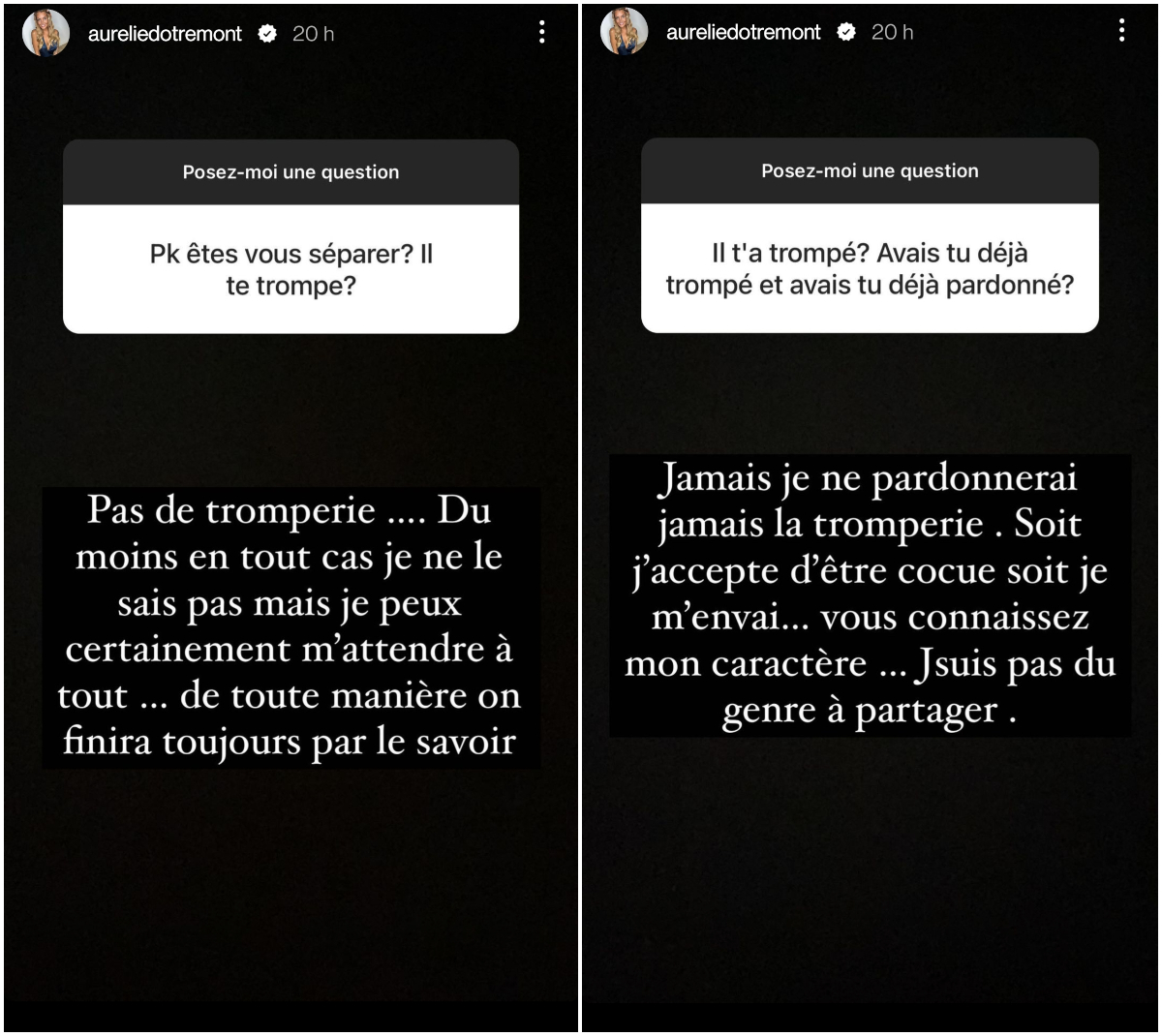 Aurélie Dotremont séparée de Dylan Grenier à cause de son ex Julien Bert ? Elle en dit plus