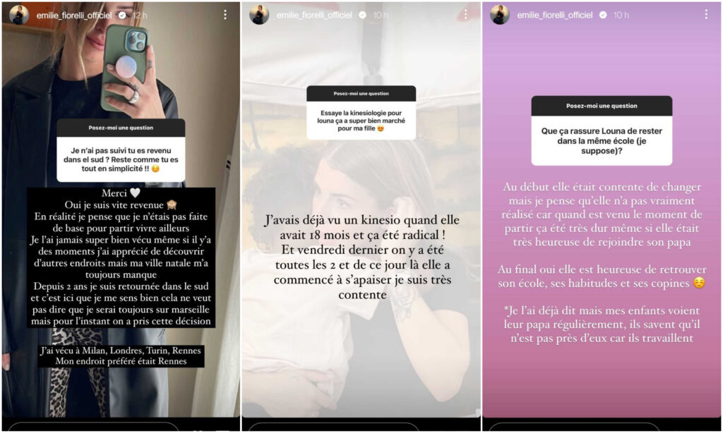 Emilie Fiorelli donne des nouvelles de sa fille Louna @Instagram