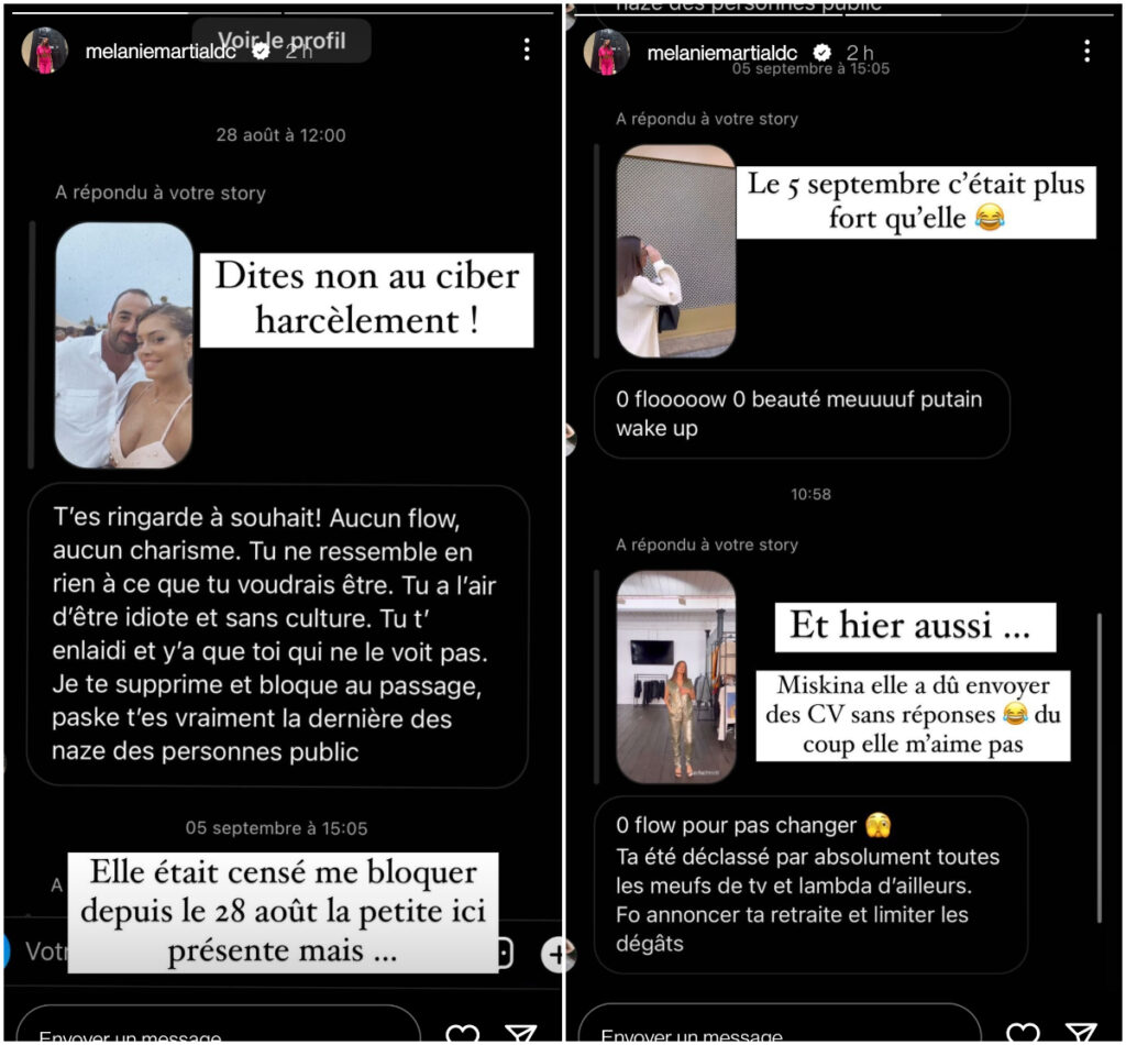 Mélanie Da Cruz pousse un coup de gueule @Instagram