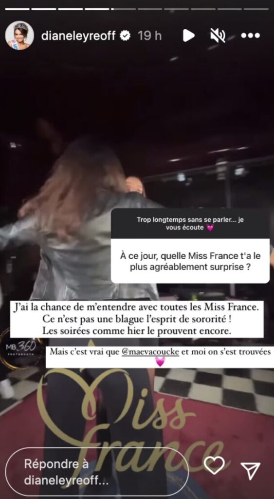 La déclaration d'amitié de Diane Leyre à Maeva Coucke @Instagram La déclaration d'amitié de Diane Leyre à Maeva Coucke @Instagram