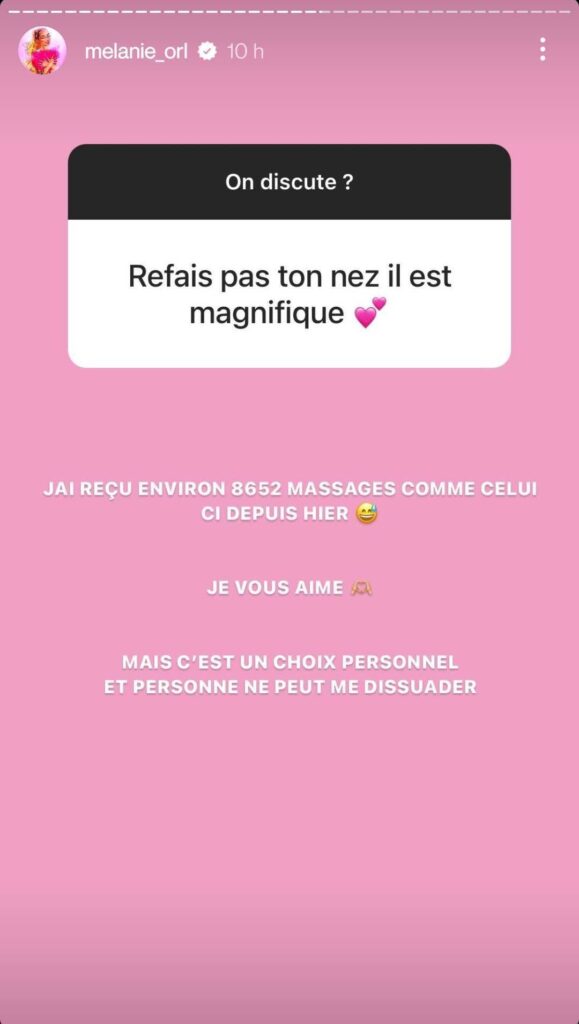 Mélanie ORL tacle Vivian Grimigni @Instagram