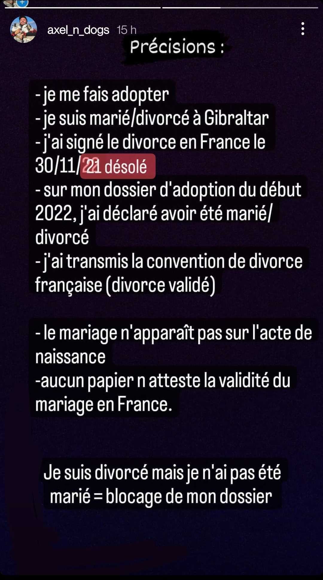 Divorcé mais pas marié ? Un candidat de MAPR dit voir sa procédure d’adoption bloquée !