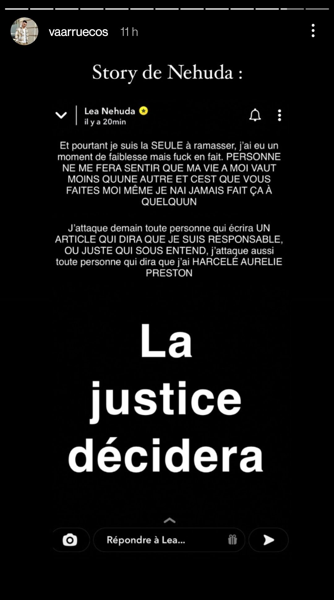 Aurélie Preston attaquée en justice par Nehuda ? Elle fond en larmes sur Instagram