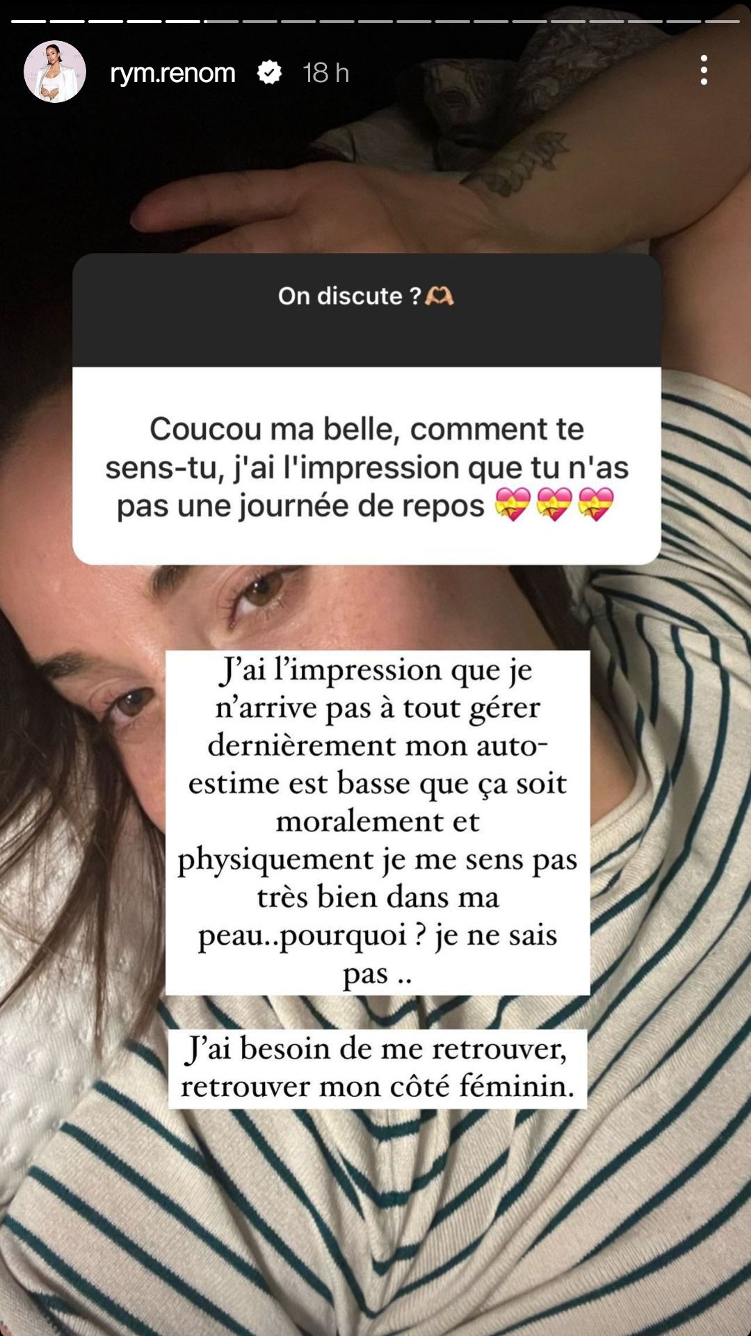 Rym Renom se confie : "Je traverse un moment un peu compliqué"