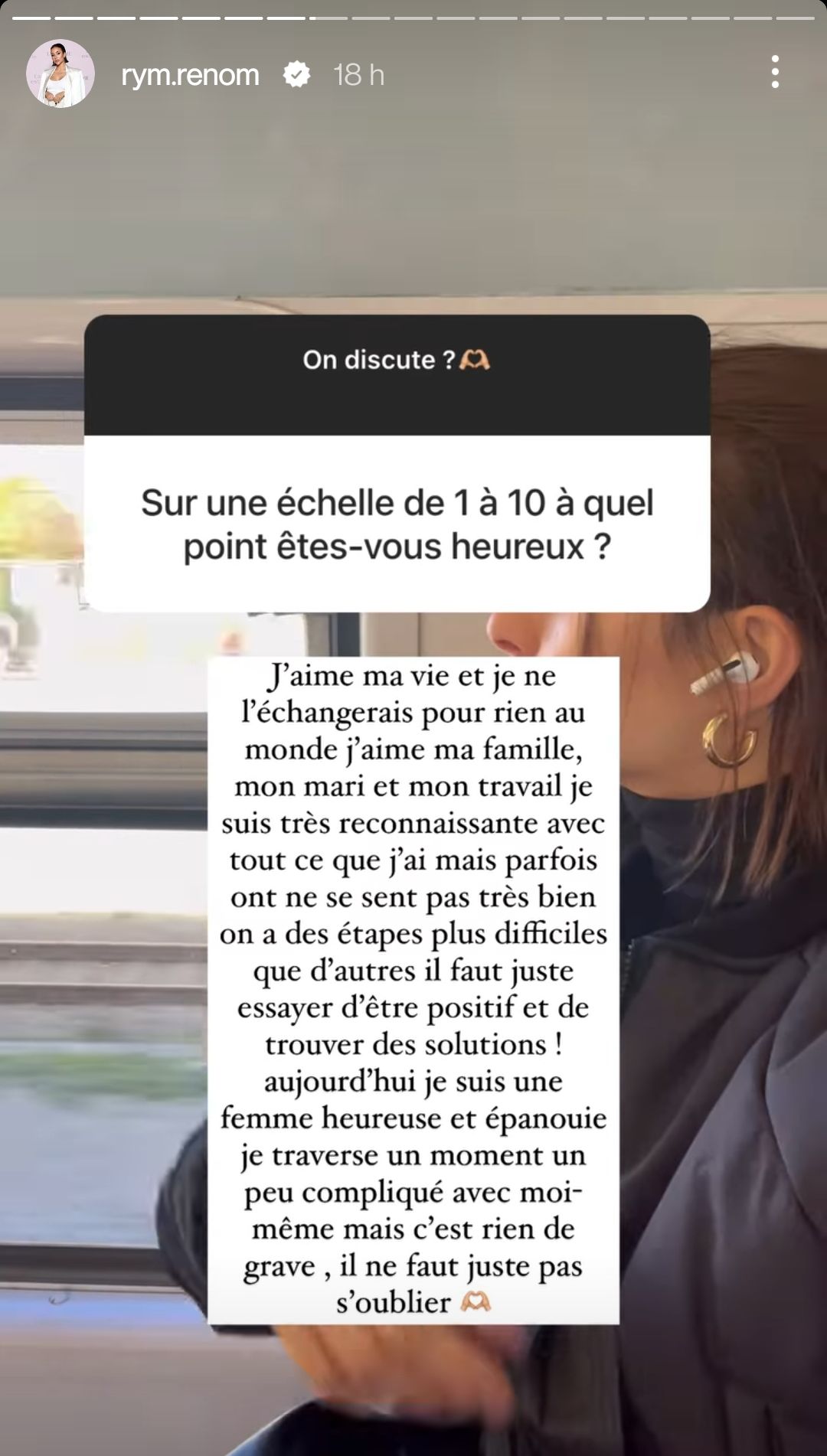 Rym Renom se confie : "Je traverse un moment un peu compliqué"