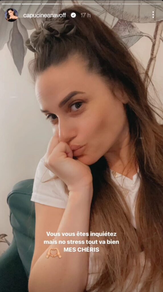 Capucine Anav rassure sa communauté @Instagram