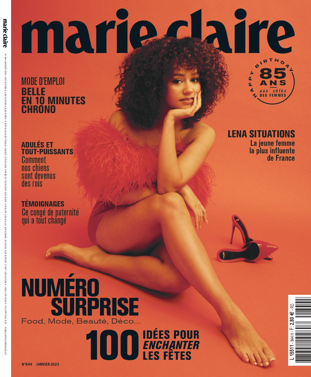 Léna Situations en couverture du magazine Marie Claire
