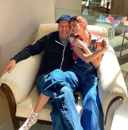Bruce Willis et sa fille @Instagram