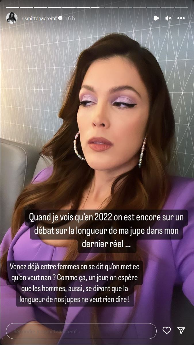 Iris Mittenaere recadre un internaute après une remarque sur sa jupe : "Tu te calmes"