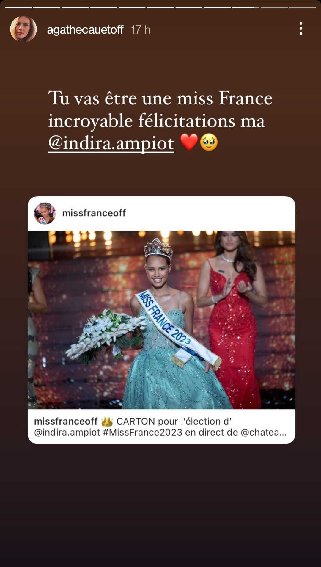 Iris Mittenaere comparée à la première dauphine de Miss France 2023, elle réagit !