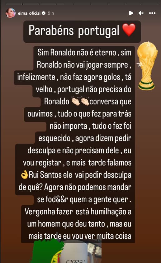 Coupe du monde 2022 : Cristiano Ronaldo sur le banc de touche… Georgina Rodriguez monte au créneau