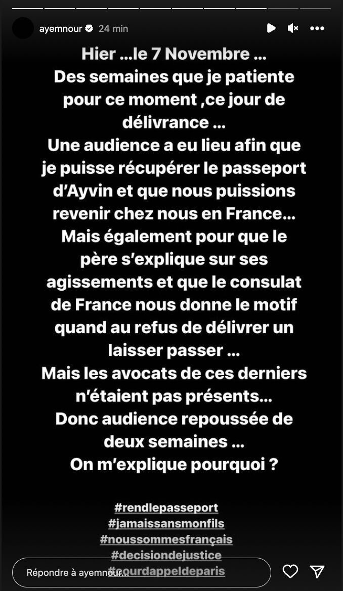 Ayem Nour toujours retenue au Maroc et face à une nouvelle épreuve : "On m'exlique pourquoi ?"