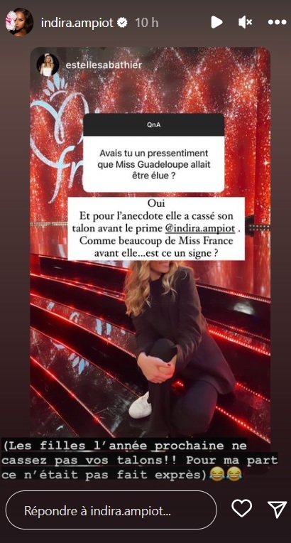 Indira Ampiot (Miss France 2023) : cet incident en coulisse du show qui lui a porté bonheur ?