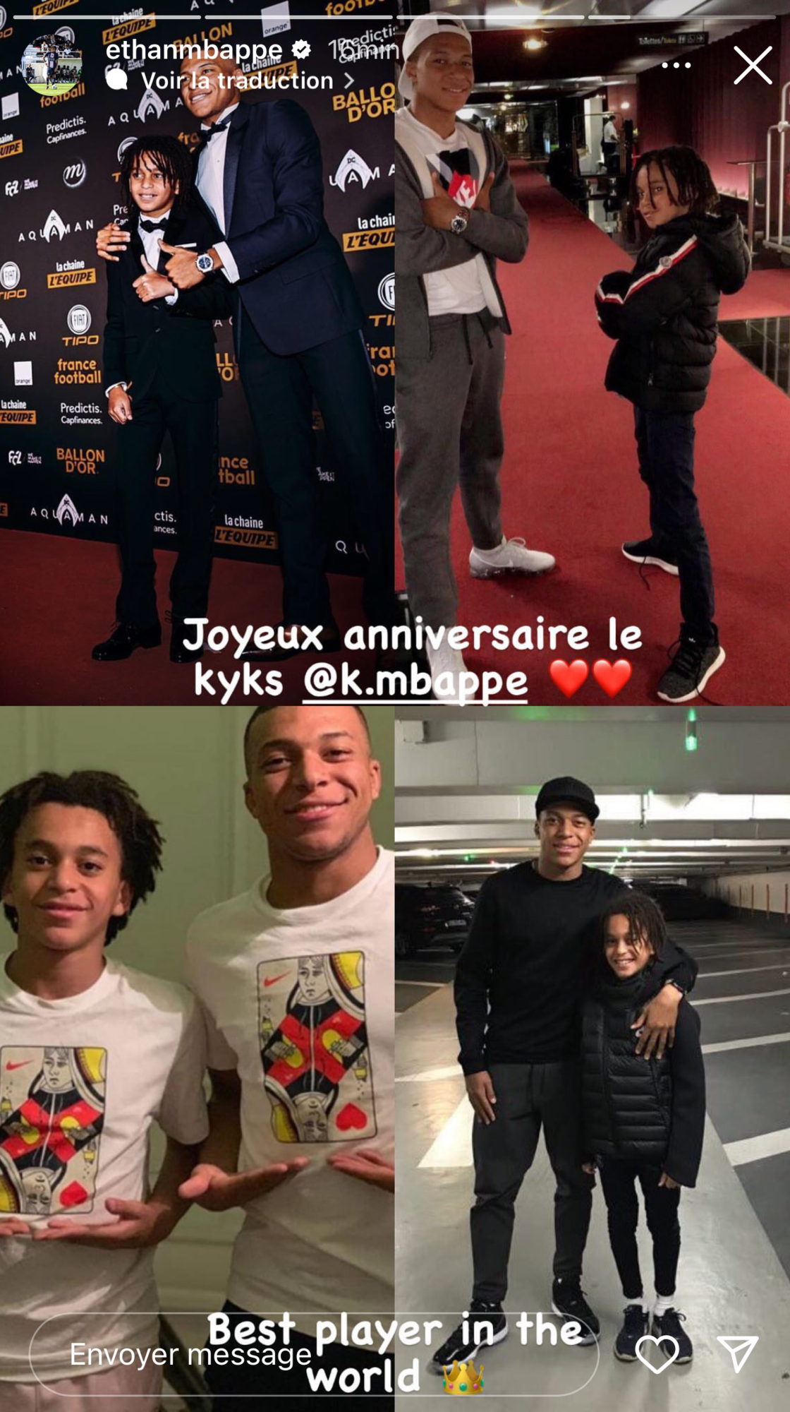 Kylian Mbappé : son frère Ethan poste un adorable message pour son anniversaire !