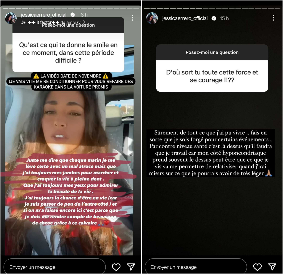 Jessy Errero empoisonnée, donne de ses nouvelles : "On me parle de mes muscles qui sont bloqués"