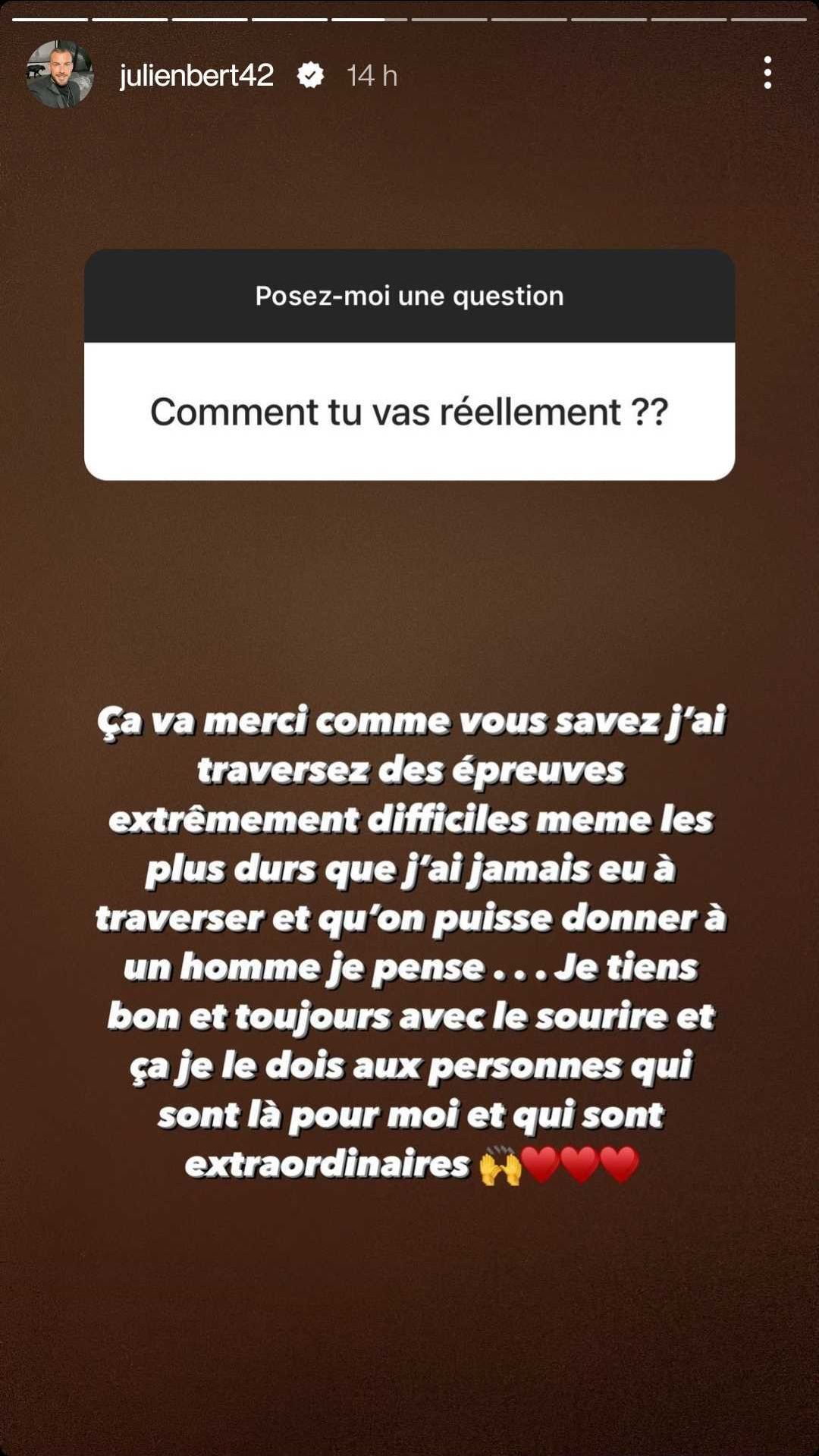 "Qu'est-ce qu'il y a entre toi et Mel ?" : Julien Bert répond à la question d'un internaute !