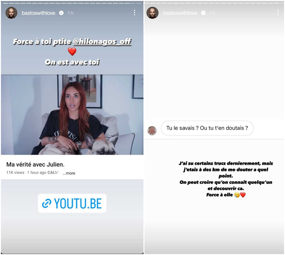 Aurélie Dotremont réagit aux révélations choc d’Hilona Gos sur son ex Julien Bert