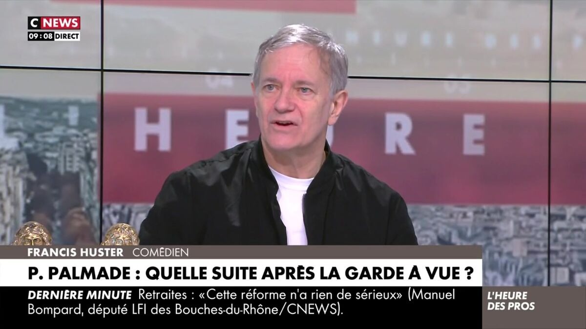 Francis Huster sans langue de bois sur l’accident de Pierre Palmade, "la limite est dépassée"