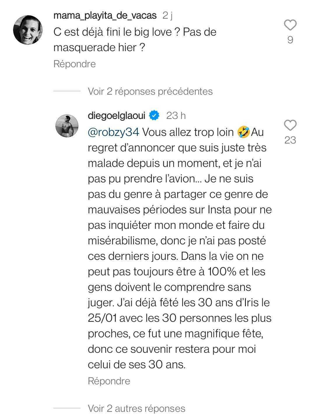 Iris Mittenaere séparée de son fiancé Diego El Glaoui ? Il répond aux rumeurs