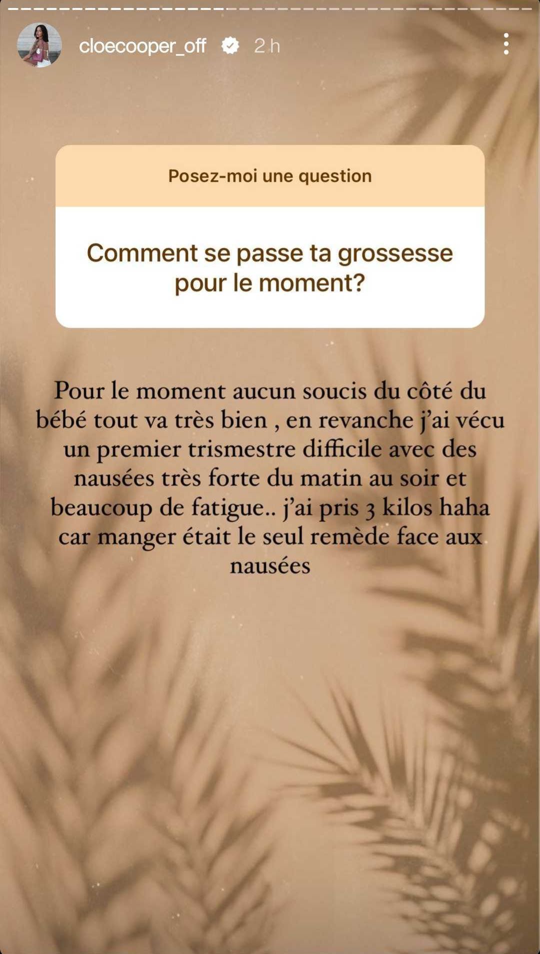 Cloé Cooper enceinte en dit plus sur sa grossesse : "Nous l’avons appris d’une façon pas top"