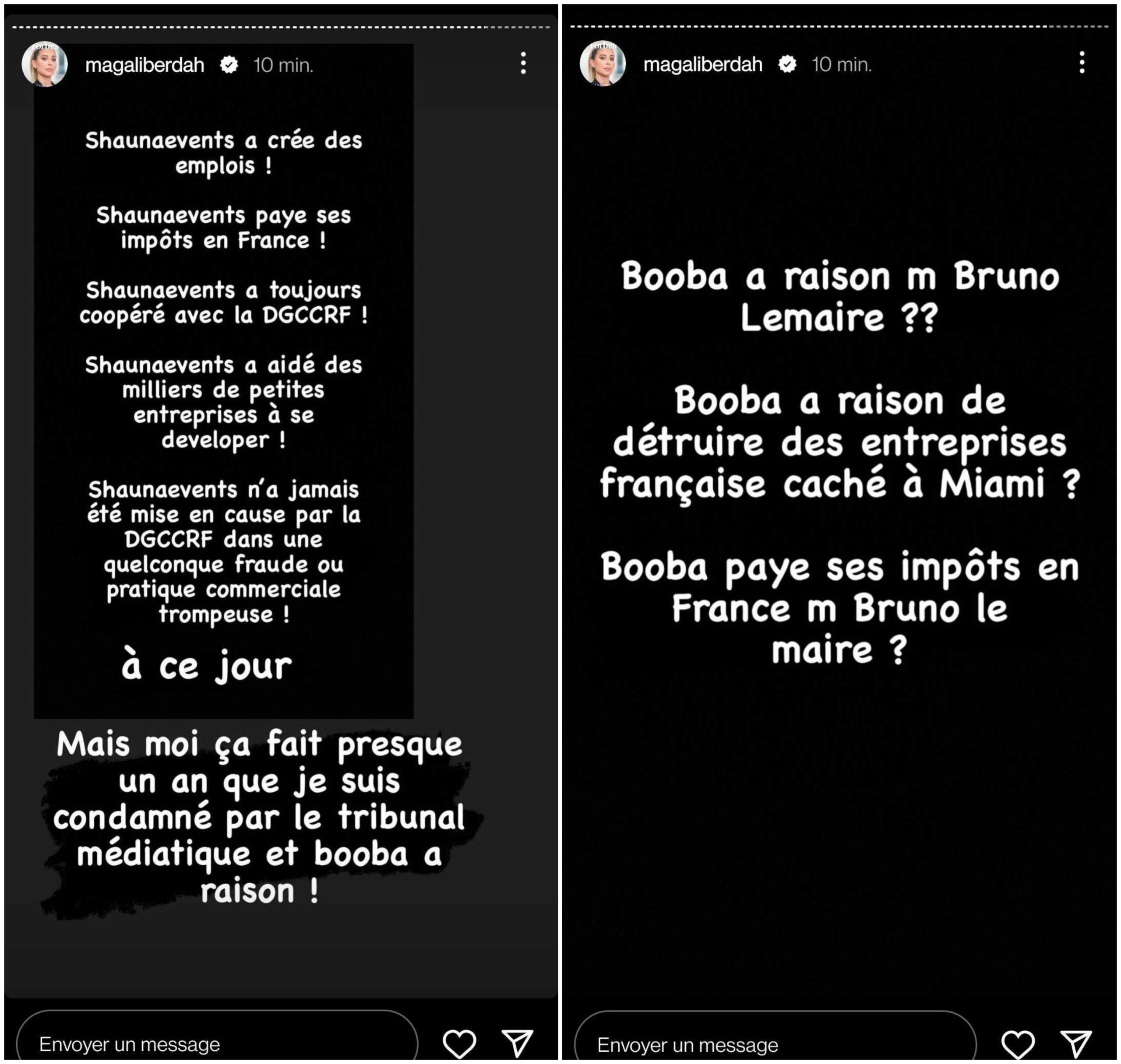 Booba soutenu par Bruno Le Maire, Magali Berdah ulcérée : "Vous avez balayé tout ce que je subis"