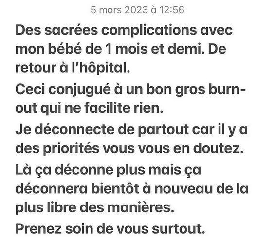 Carlito : Très inquiet pour la santé de son bébé qui doit subir une opération