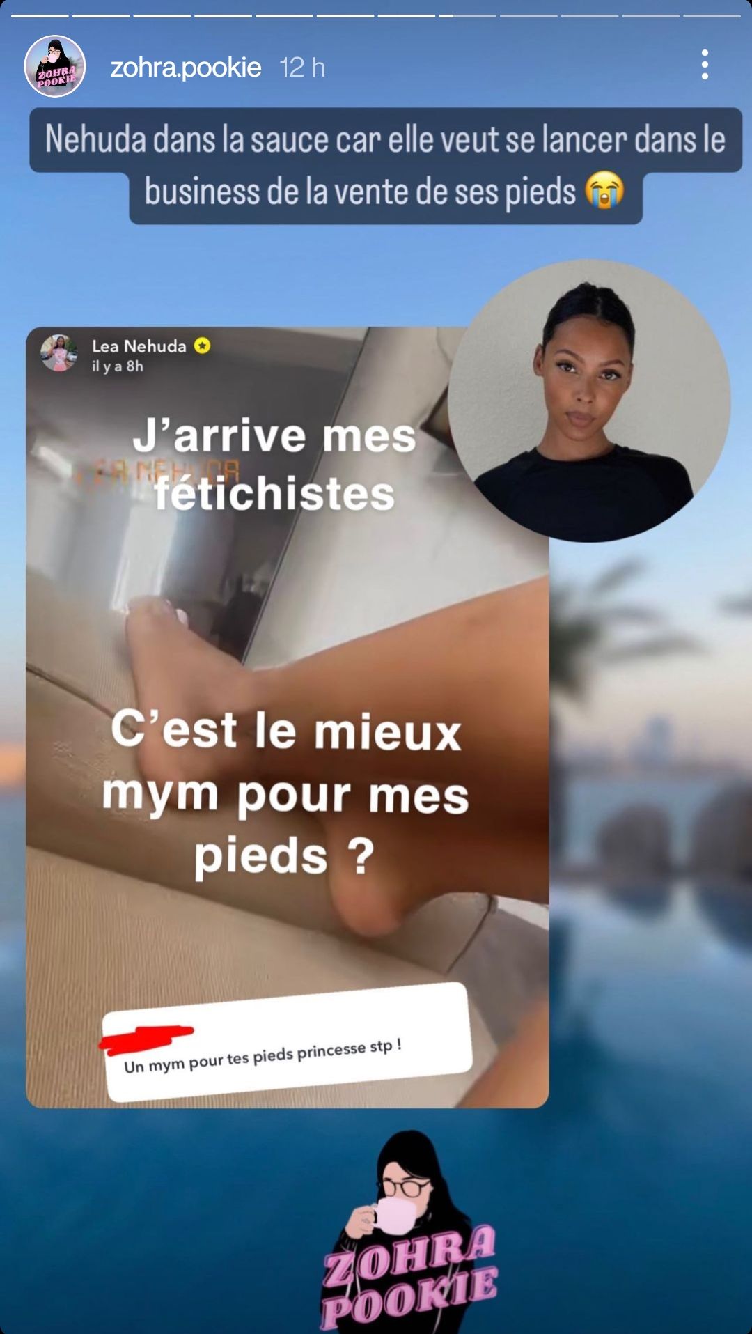 Nehuda se lance sur MYM pour y dévoiler une partie bien spécifique de son corps et choque la Toile !