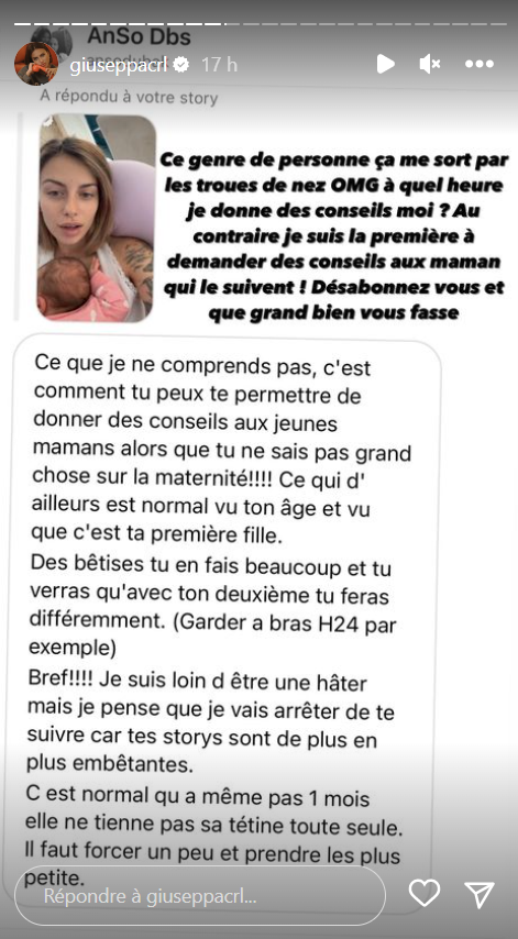 Giuseppa Ciurleo maman : la chérie de Paga en colère "Ce genre de personne"