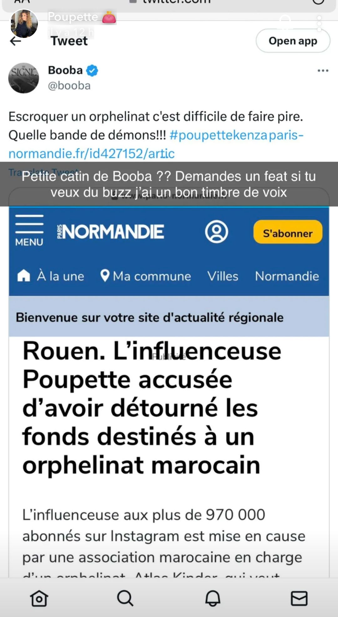 Poupette traite Booba de "catin" et annonce vouloir quitter la France : "j’en ai marre de cette vie"