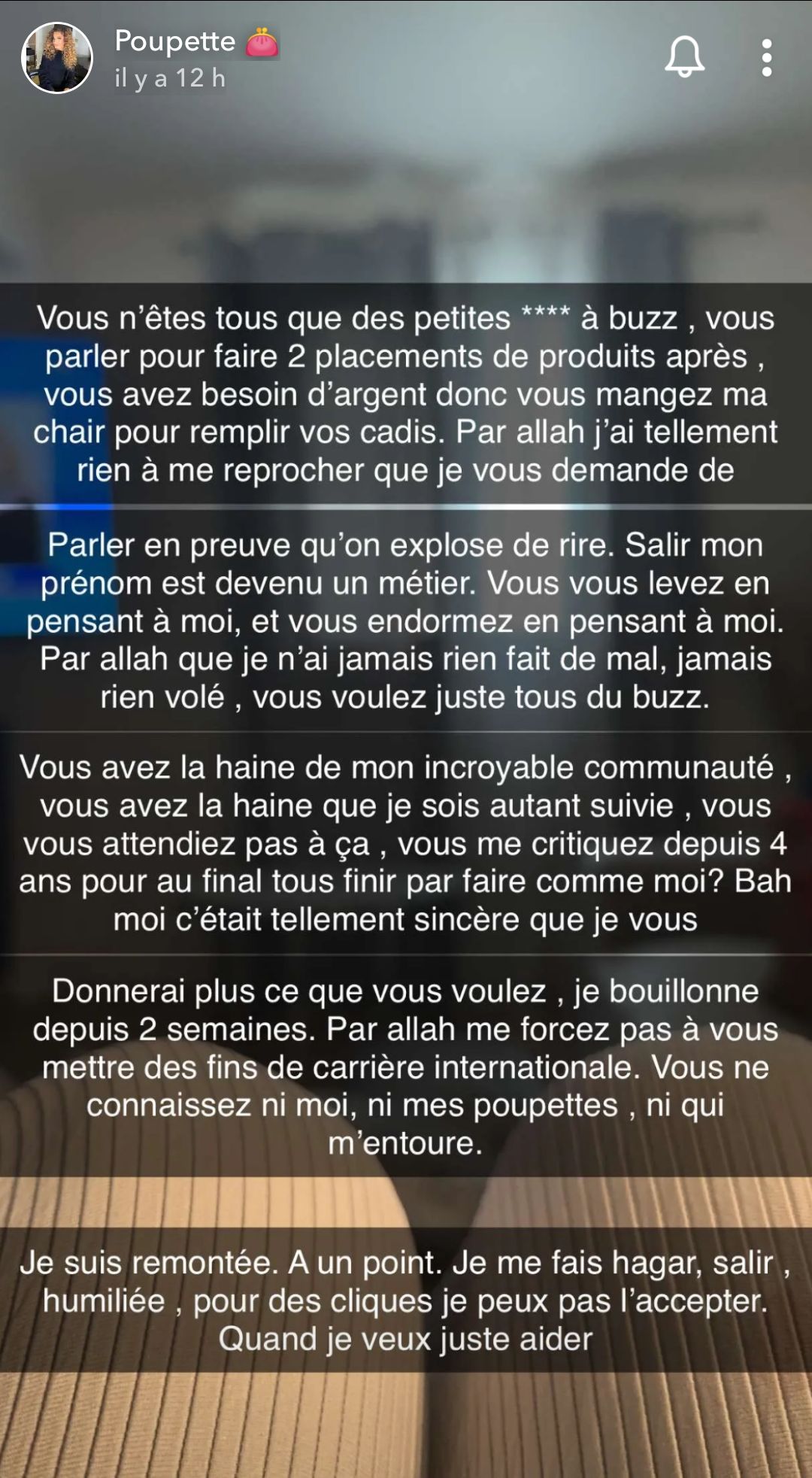 Poupette traite Booba de "catin" et annonce vouloir quitter la France : "j’en ai marre de cette vie"
