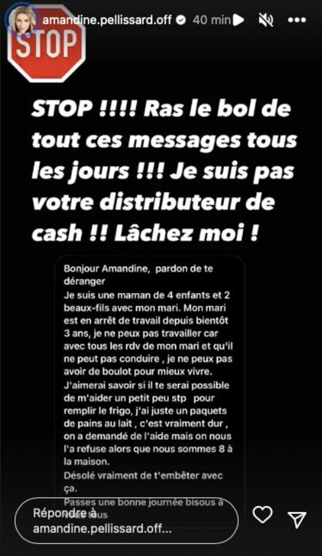 Amandine Pellissard : son coup de gueule contre ses abonnés pour une raison bien particulière