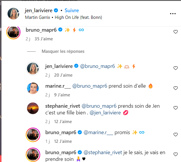 Bruno (MAPR) : découvrez la belle promesse qu'il fait en public à sa nouvelle chérie Jennifer