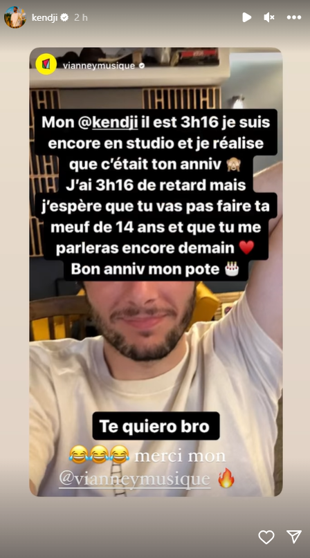 Vianney : sa boulette pour l’anniversaire de Kendji “Tu ne vas pas faire ta meuf de 14 ans”